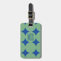 Monogramme personnalisé moderne point, Vert person