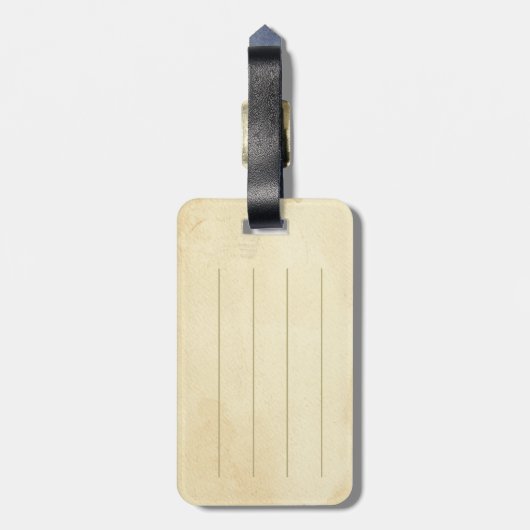 Étiquette À Bagage Monogramme personnalisé par requin nautique (Dos Vertical)