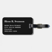 Étiquette À Bagage Monogramme Piet Mondrian, Composition ii (Dos horizontal)