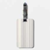 Étiquette À Bagage Monogramme rayures beiges (Dos Vertical)