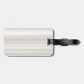 Étiquette À Bagage Monogramme rayures beiges (Dos horizontal)