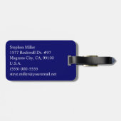 Étiquette À Bagage Monogramme romain (Dos horizontal)