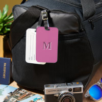 monogramme rose vif