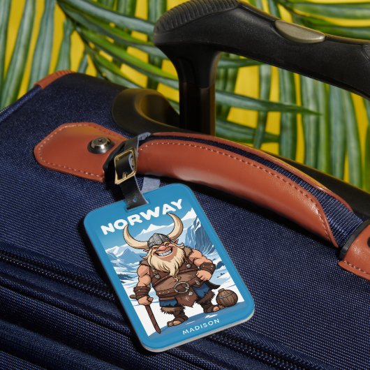 Étiquette À Bagage Monogramme sur mesure Norwegian Troll (Insitu Rectoal 1)