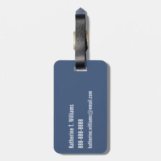 Étiquette À Bagage Monogramme | Trains mignons (Dos Vertical)