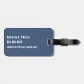 Étiquette À Bagage Monogramme | Trains mignons (Dos horizontal)