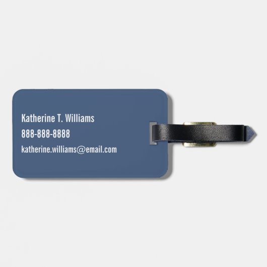 Étiquette À Bagage Monogramme | Trains mignons (Dos horizontal)