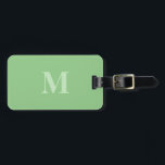 Étiquette À Bagage Monograms Sage Green Black Party Favoriser Cadeau<br><div class="desc">Monogramme initial et aussi des détails personnels comme nom,  adresse,  numéro de téléphone et e-mail que vous pouvez modifier. Conçu avec un arrière - plan sobre,  élégant et tendance vert sauge et noir,  vous pouvez changer la couleur si vous le souhaitez.</div>