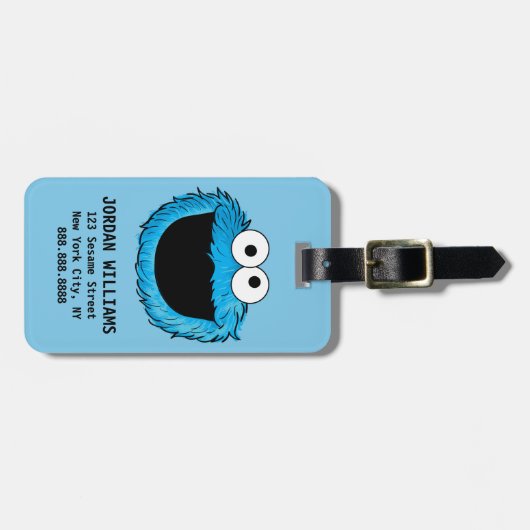 Étiquette À Bagage Monster à la fin de cette histoire | Cookie Monste (Devant horizontal)