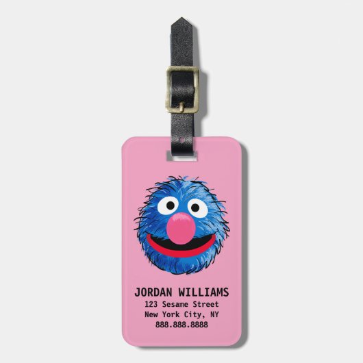 Étiquette À Bagage Monster à la fin de cette histoire | Grover (Devant Vertical)