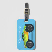 Étiquette À Bagage Monster Truck Thunder_Cove (Devant Vertical)