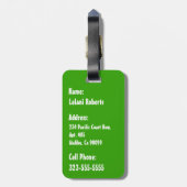 Étiquette À Bagage Monstera Feuilles, Limahuli Gardens, Kauai, Hawaii (Dos Vertical)