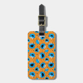 Étiquette À Bagage Monstre de cookies sur Motif de cookies (Devant Vertical)