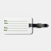 Étiquette À Bagage Monstres caractères mignons Motif d'Halloween (Dos horizontal)