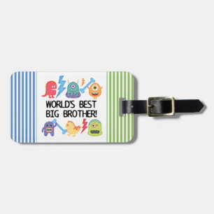Étiquette À Bagage Monstres World Meilleur Big Brother