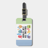 Étiquette À Bagage Monstres World Meilleur Big Brother (Devant Vertical)