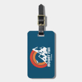 Étiquette À Bagage Mont Fuji Japon Aigle solaire (Devant Vertical)