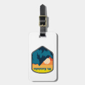 Étiquette À Bagage Mont Katahdin Maine Sunrise (Devant Vertical)