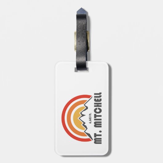 Étiquette À Bagage Mont Mitchell (Dos Vertical)