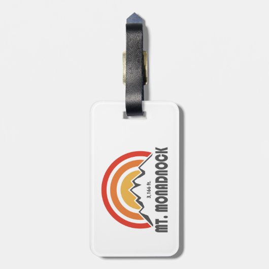 Étiquette À Bagage Mont Monadnock New Hampshire (Dos Vertical)