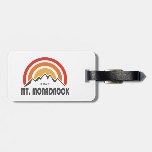 Étiquette À Bagage Mont Monadnock New Hampshire (Dos horizontal)