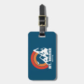 Étiquette À Bagage Mont Rainier Washington Sun Eagle (Devant Vertical)