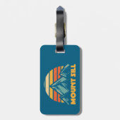 Étiquette À Bagage Mont Sill California Retro Turquoise (Dos Vertical)