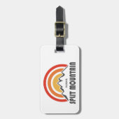 Étiquette À Bagage Mont Split California (Devant Vertical)