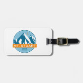 Étiquette À Bagage Mont Stuart Washington Stars Moon (Devant horizontal)