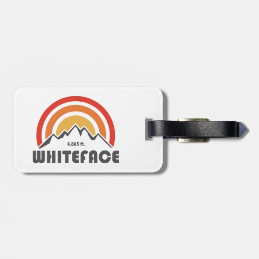 Étiquette À Bagage Mont Whiteface (Dos horizontal)