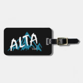 Étiquette À Bagage Montagnes Alta Utah (Devant horizontal)