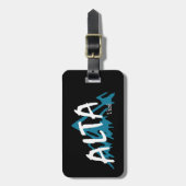 Étiquette À Bagage Montagnes Alta Utah (Devant Vertical)