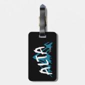 Étiquette À Bagage Montagnes Alta Utah (Dos Vertical)