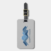 Étiquette À Bagage Montagnes Bonne Heure (Devant Vertical)