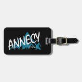 Étiquette À Bagage Montagnes d'Annecy France (Devant horizontal)