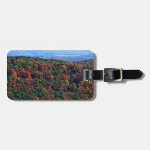 Étiquette À Bagage Montagnes des Appalaches à l'automne
