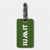 Étiquette À Bagage Montagnes du Sommet (Dos Vertical)