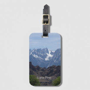 Étiquette À Bagage Montagnes enneigées de Lone Pine