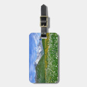 Étiquette À Bagage Montagnes | Swiss Alps Valley Spring (Devant Vertical)