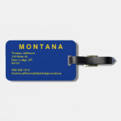 Étiquette À Bagage Montana (Dos horizontal)
