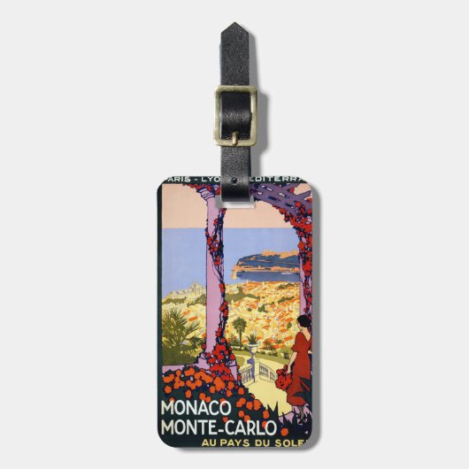 Étiquette À Bagage Monte Carlo (Devant Vertical)