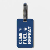 Étiquette À Bagage Montée, Carburant, Répétition (Dos Vertical)