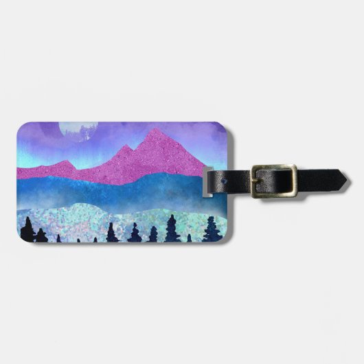 Étiquette À Bagage Monts Amethyst Mist (Devant horizontal)