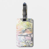 Étiquette À Bagage Monuments du monde étiquette de bagage personnalis (Dos Vertical)