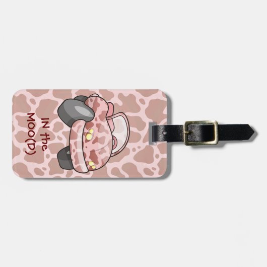 Étiquette À Bagage Moo Car (Devant horizontal)