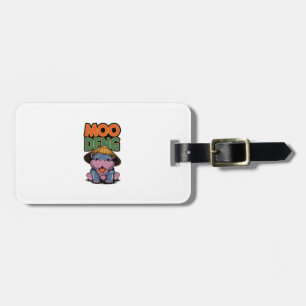 Étiquette À Bagage Moo-Deng Hippo moo deng Baby hippo Long Manche T-S