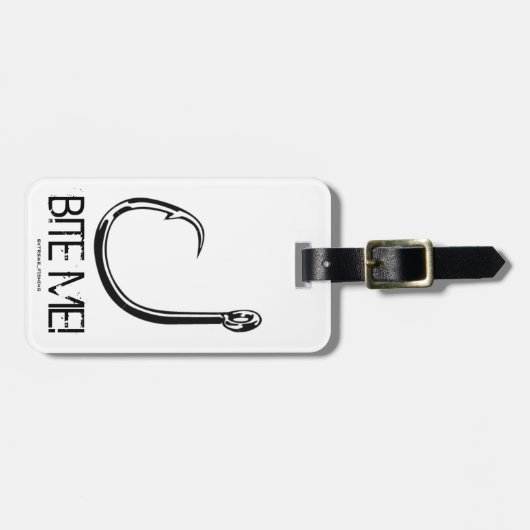 ÉTIQUETTE À BAGAGE MORDEZ-MOI ! (Devant horizontal)