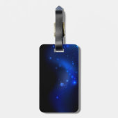 Étiquette À Bagage Morpho Butterfly in the Dark Background (Dos Vertical)