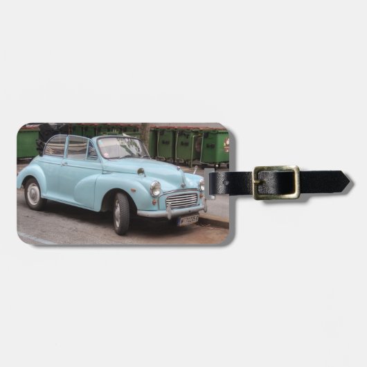 Étiquette À Bagage Morris Minor Convertible Tourer (Devant horizontal)
