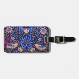Étiquette À Bagage Morris Strawberry Thief Lavande Rose Violette Art
